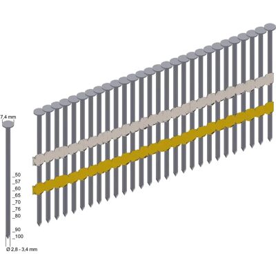Prebena RK 31/80 BK Nägel - 3.000 Stück - Rundkopf Prebena RK 31/80 BK Nägel - 3.000 Stück - Rundkopf