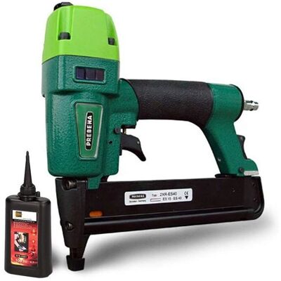 Prebena 2XR-ES40 Druckluftnagler - Einstellbare Tiefe, Lärmreduzierung - Hand & Hobby Prebena 2XR-ES40 Druckluftnagler - Einstellbare Tiefe, Lärmreduzierung - Hand & Hobby