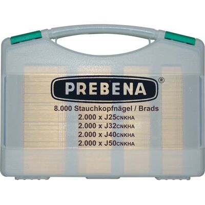 Agrafes Prebena en acier galvanisé type J - 8000 pcs - Durables & Compatibles - Publicité Agrafes Prebena en acier galvanisé type J - 8000 pcs - Durables & Compatibles - Publicité