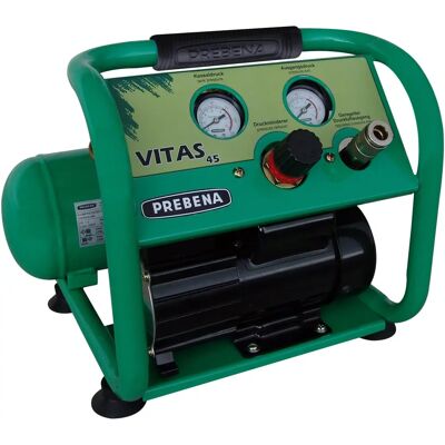 Prebena VITAS 45 Compresseur d'air sans huile - 10 bar puissant - Publicité Prebena VITAS 45 Compresseur d'air sans huile - 10 bar puissant - Publicité