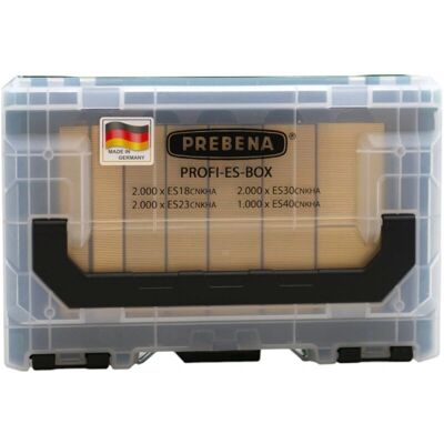 Prebena - PROFI-ES-BOX - 26/32/40mm - 7000 pcs - Heftklammern Prebena - PROFI-ES-BOX - 26/32/40mm - 7000 pcs - Heftklammern