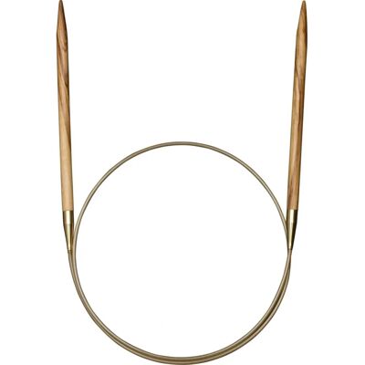 Addi 575-7 Aguja Circular de Madera de Olivo - 100cm 4mm Addi 575-7 Aguja Circular de Madera de Olivo - 100cm 4mm
