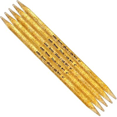 Aiguille à tricoter double face Addi Gold - 25cm, 12mm Aiguille à tricoter double face Addi Gold - 25cm, 12mm