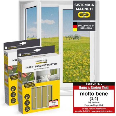 Screen d'insectes EASYmaxx avec fixation magnétique - Lot de 2 - Publicité Screen d'insectes EASYmaxx avec fixation magnétique - Lot de 2 - Publicité