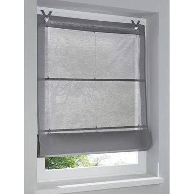 HEINE HOME Raffrollo 140cm, Grau, Halbtransparent HEINE HOME Raffrollo 140cm, Grau, Halbtransparent