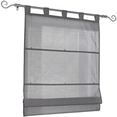 HEINE HOME Raffrollo 140x45cm semi-transparant grijs HEINE HOME Raffrollo 140x45cm semi-transparant grijs