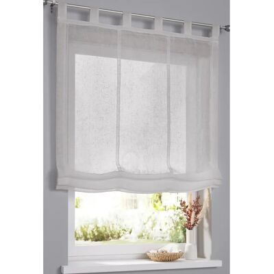 KUTTI Brondby Halbtransparenter Polyester-Raffrollo - Fensterdeko KUTTI Brondby Halbtransparenter Polyester-Raffrollo - Fensterdeko