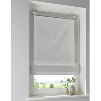 KUTTI Stig Raffrollo - grau - 60x140 cm - 100% Baumwolle - Window shade KUTTI Stig Raffrollo - grau - 60x140 cm - 100% Baumwolle - Window shade