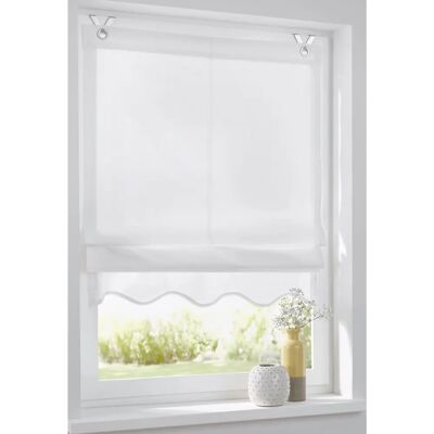 KUTTI Olivia Weiß 140cm Fenster-Rollo KUTTI Olivia Weiß 140cm Fenster-Rollo