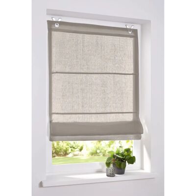 HEINE HOME Leinen Blickdicht Raffrollo - 140cm, 45cm, Grau HEINE HOME Leinen Blickdicht Raffrollo - 140cm, 45cm, Grau