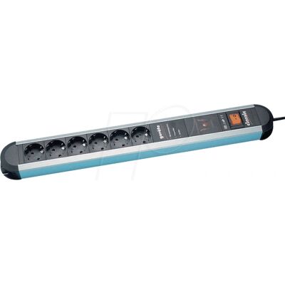Bachmann Power Strip 6 Outlets Surge Protection 1.75m Black Bachmann Power Strip 6 Outlets Surge Protection 1.75m Black
