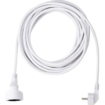 Bachmann Förlängningskabel 10m - PVC Vit - Schuko Kontakt & Plugg Bachmann Förlängningskabel 10m - PVC Vit - Schuko Kontakt & Plugg
