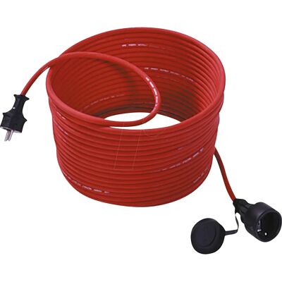 Bachmann H07RN-F3G - Cavo di prolunga - 15M - Rosso - Tipo F Bachmann H07RN-F3G - Cavo di prolunga - 15M - Rosso - Tipo F