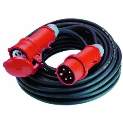 Bachmann BACH 344.172 Câble d'extension - 25m, Noir, 5x16A Bachmann BACH 344.172 Câble d'extension - 25m, Noir, 5x16A