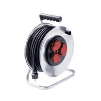 Bachmann Verlängerungskabel 40m - Außen Silber - 3 Stecker Bachmann Verlängerungskabel 40m - Außen Silber - 3 Stecker