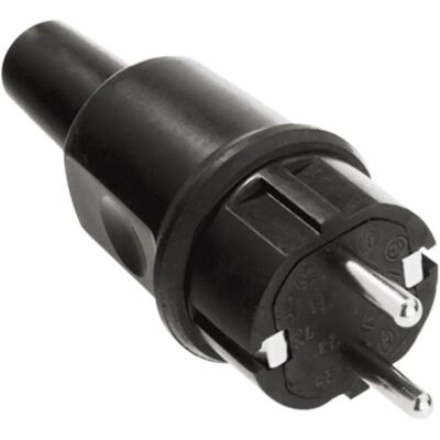 Bachmann 913.173 Netzstecker - Wasserdicht, 250V, 16A, Schwarz Bachmann 913.173 Netzstecker - Wasserdicht, 250V, 16A, Schwarz
