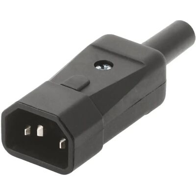 Conector de alimentación Bachmann IEC320 C14 - Negro Conector de alimentación Bachmann IEC320 C14 - Negro