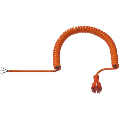 Bachmann 665.870 Câble d'alimentation - Spirale, Orange, 2.5m Bachmann 665.870 Câble d'alimentation - Spirale, Orange, 2.5m