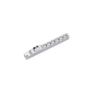 Bachmann 333.411 Strömfördelningsenhet - 6 uttag, 1U, Grå/Silver Bachmann 333.411 Strömfördelningsenhet - 6 uttag, 1U, Grå/Silver