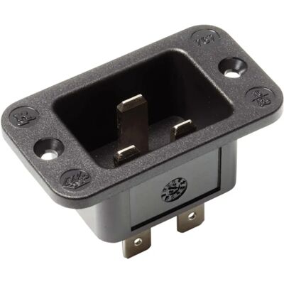 Conector IEC 917.173 Bachmann - 3 Pólos, Negro Conector IEC 917.173 Bachmann - 3 Pólos, Negro