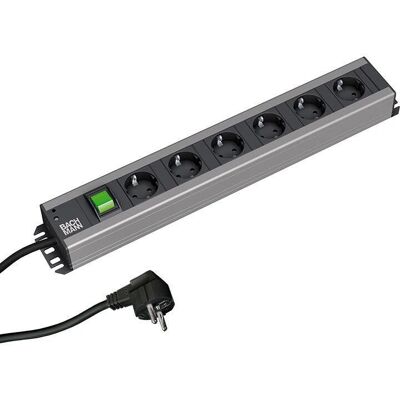 Bachmann Voetstekker 300.003 - Verlengsnoer, 6 Stopcontacten, Binnen, Zwart Bachmann Voetstekker 300.003 - Verlengsnoer, 6 Stopcontacten, Binnen, Zwart