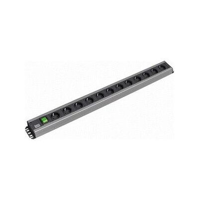 Bachmann 300.005 Stromverteiler - 12 Steckdosen 2U Schwarz,Grau Bachmann 300.005 Stromverteiler - 12 Steckdosen 2U Schwarz,Grau