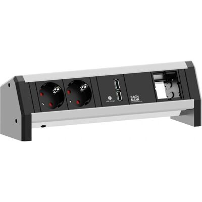 Bachmann Modèle 339.1004 Extension électrique - Multiprise pour bureau Bachmann Modèle 339.1004 Extension électrique - Multiprise pour bureau