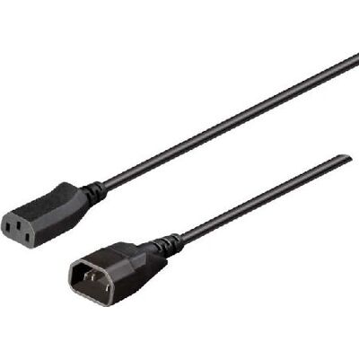 Câble d'alimentation Bachmann 356.120 - Noir - 1m - C14 à C13 Câble d'alimentation Bachmann 356.120 - Noir - 1m - C14 à C13