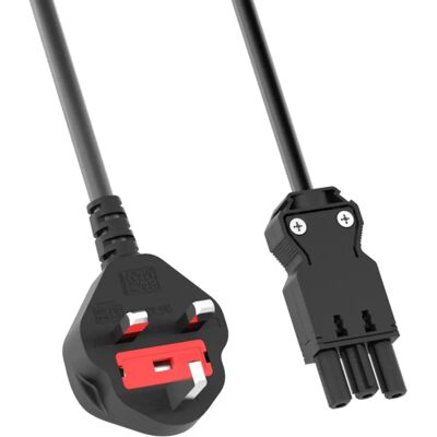 Câble d'alimentation Bachmann - 2m Noir - Compatible Gst18i3 & Bs 1362 - Publicité Câble d'alimentation Bachmann - 2m Noir - Compatible Gst18i3 & Bs 1362 - Publicité