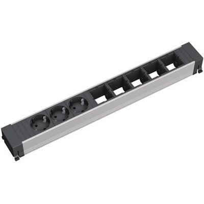 Bachmann Steckerleiste - 3 Steckdosen, 5 Abdeckungen - 444mm Bachmann Steckerleiste - 3 Steckdosen, 5 Abdeckungen - 444mm