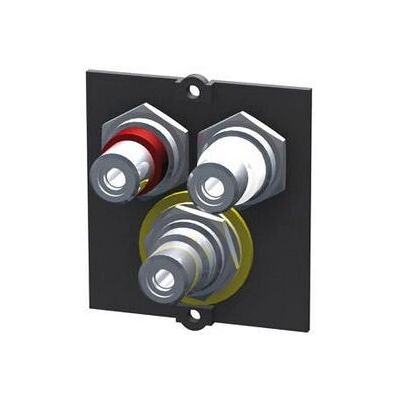 Bachmann 917.026 Steckdose - 3 x RCA - Schwarz Bachmann 917.026 Steckdose - 3 x RCA - Schwarz