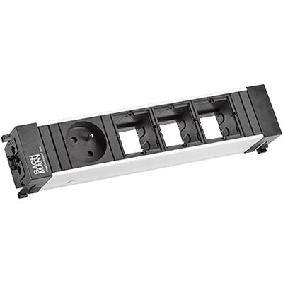 Bachmann Modell 909.025 - Steckdosenleistenrahmen - Schwarz Bachmann Modell 909.025 - Steckdosenleistenrahmen - Schwarz