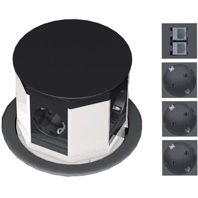 Bachmann Extensión de energía Lift - 3m, 3 tomas AC - Power Outlet Extension Bachmann Extensión de energía Lift - 3m, 3 tomas AC - Power Outlet Extension