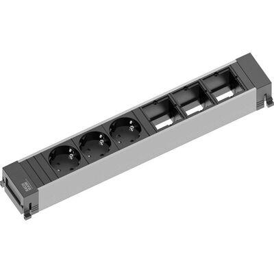 Bachmann Power Frame Extension - 0,2m, 3 prises Schuko - Intérieur Noir & Gris - Publicité Bachmann Power Frame Extension - 0,2m, 3 prises Schuko - Intérieur Noir & Gris - Publicité
