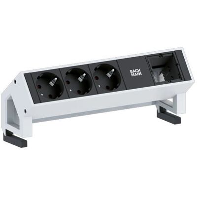 Bachmann Schwarze Steckdosenleiste mit 3 Steckdosen - Power Strip Bachmann Schwarze Steckdosenleiste mit 3 Steckdosen - Power Strip