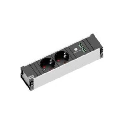 Bachmann 912.0156 Regleta de enchufes - 2 Schuko, USB, 0,2m Bachmann 912.0156 Regleta de enchufes - 2 Schuko, USB, 0,2m