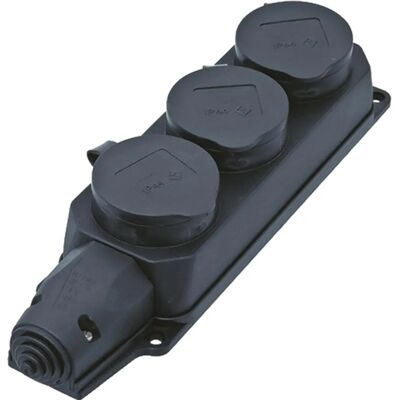 Bachmann Modell 381.109 Steckdosenleiste - 3 Anschlüsse, IP44, 230V Bachmann Modell 381.109 Steckdosenleiste - 3 Anschlüsse, IP44, 230V