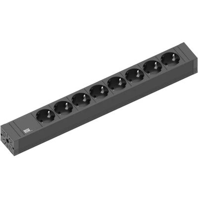 Bachmann Steckerleiste 8-fach schwarz 2m - Power Strip Bachmann Steckerleiste 8-fach schwarz 2m - Power Strip
