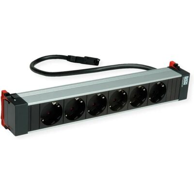 Bachmann Modell 916.1134 Steckdosenleiste - 6xCEE 7/3, 0,5 m, Aluminium Bachmann Modell 916.1134 Steckdosenleiste - 6xCEE 7/3, 0,5 m, Aluminium