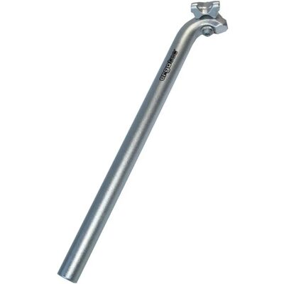 Ergotec sztyca podsiodełkowa - 400mm Srebro - 25,4mm Ergotec sztyca podsiodełkowa - 400mm Srebro - 25,4mm