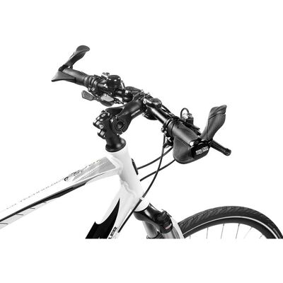 Poignées de guidon grandes Ergotec MF2 kraton aluminium - Noir Poignées de guidon grandes Ergotec MF2 kraton aluminium - Noir