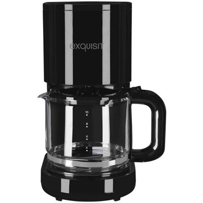 Exquisit KA 6103 swi Cafetière - 1,25L, 12 Tasses, Noir - Publicité Exquisit KA 6103 swi Cafetière - 1,25L, 12 Tasses, Noir - Publicité