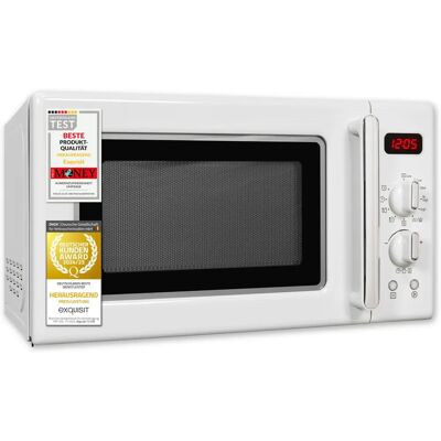 Exquisit RMW720-3GDIG Mikrowelle - Weiss - 20L - 700W - Timer Exquisit RMW720-3GDIG Mikrowelle - Weiss - 20L - 700W - Timer