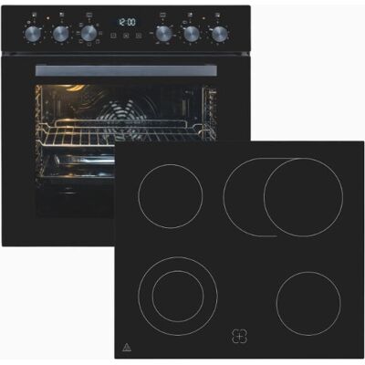 EXQUISIT - EHE258-UBZ-020 - Schwarz - Koch-Backofen-Set EXQUISIT - EHE258-UBZ-020 - Schwarz - Koch-Backofen-Set