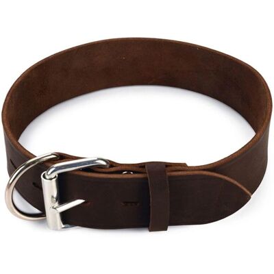 Karlie Lederen Halsband Rondo met Trekontlasting - Hondensnoer Karlie Lederen Halsband Rondo met Trekontlasting - Hondensnoer