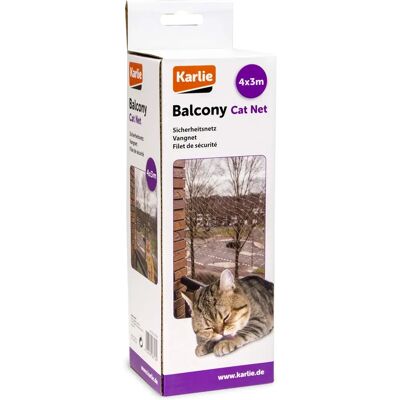 Karlie K Rete per Balcone 4m x 3m - Rete di Sicurezza per Gatti Karlie K Rete per Balcone 4m x 3m - Rete di Sicurezza per Gatti