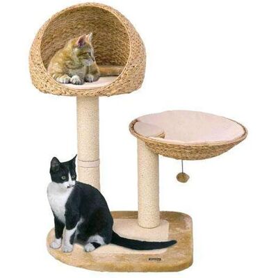 Karlie - k Arbre à Chat Banana Leaf - Beige - 81x58x100cm - Publicité Karlie - k Arbre à Chat Banana Leaf - Beige - 81x58x100cm - Publicité