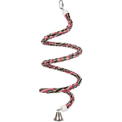 Karlie Flamingo Spiral Bird Toy Cotton 24mm Karlie Flamingo Spiral Bird Toy Cotton 24mm