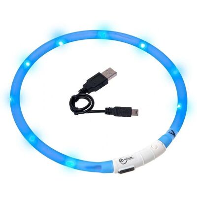 Karlie Visio Light LED-Halsband - Verstellbar, Wiederaufladbar, Blau Karlie Visio Light LED-Halsband - Verstellbar, Wiederaufladbar, Blau