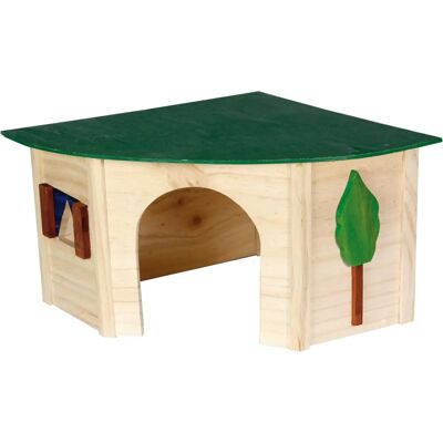 Karlie Flamingo Corner House for Rodents - Medium - Animal House Karlie Flamingo Corner House for Rodents - Medium - Animal House